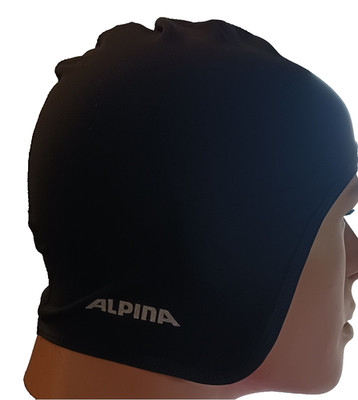 Alpina Under Cover Helmmütze schwarz  unisize  weich Unterziehmütze NEU