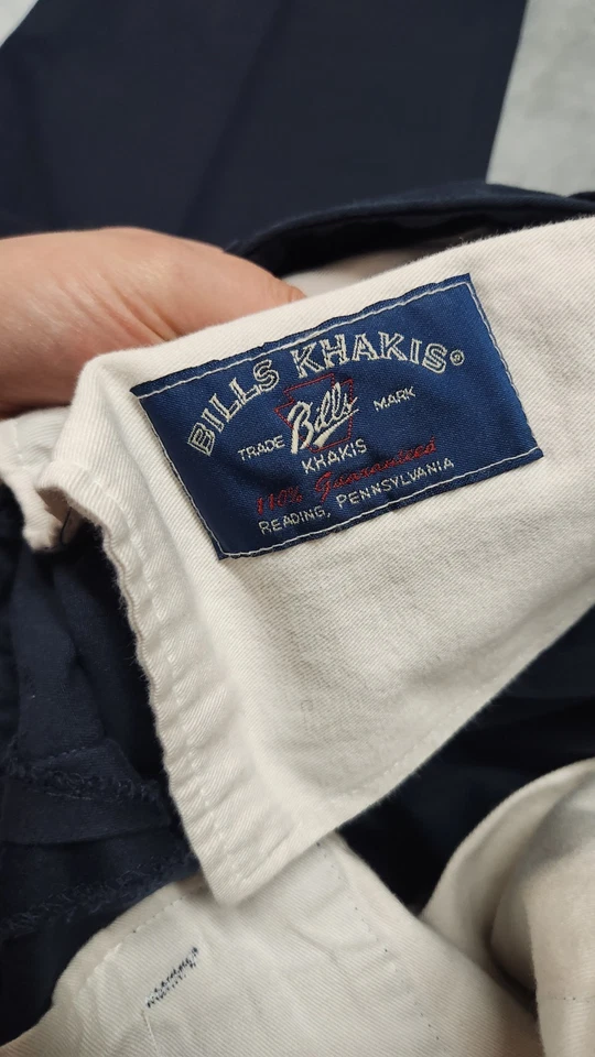 Bills Khakis Men's Size 33 Blue Classic Fit 5 Pocket Pants Made in USA - Image 3 of 4