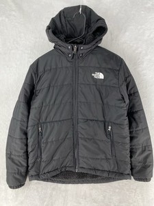 North Face Jacket Kid XL 14-16 Black Reversible Mt Chimbo Full-Zip Hooded Puffer