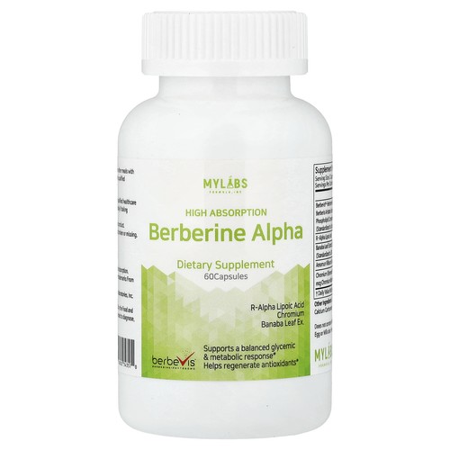 Berberine Alpha, High Absorption, 60 Capsules