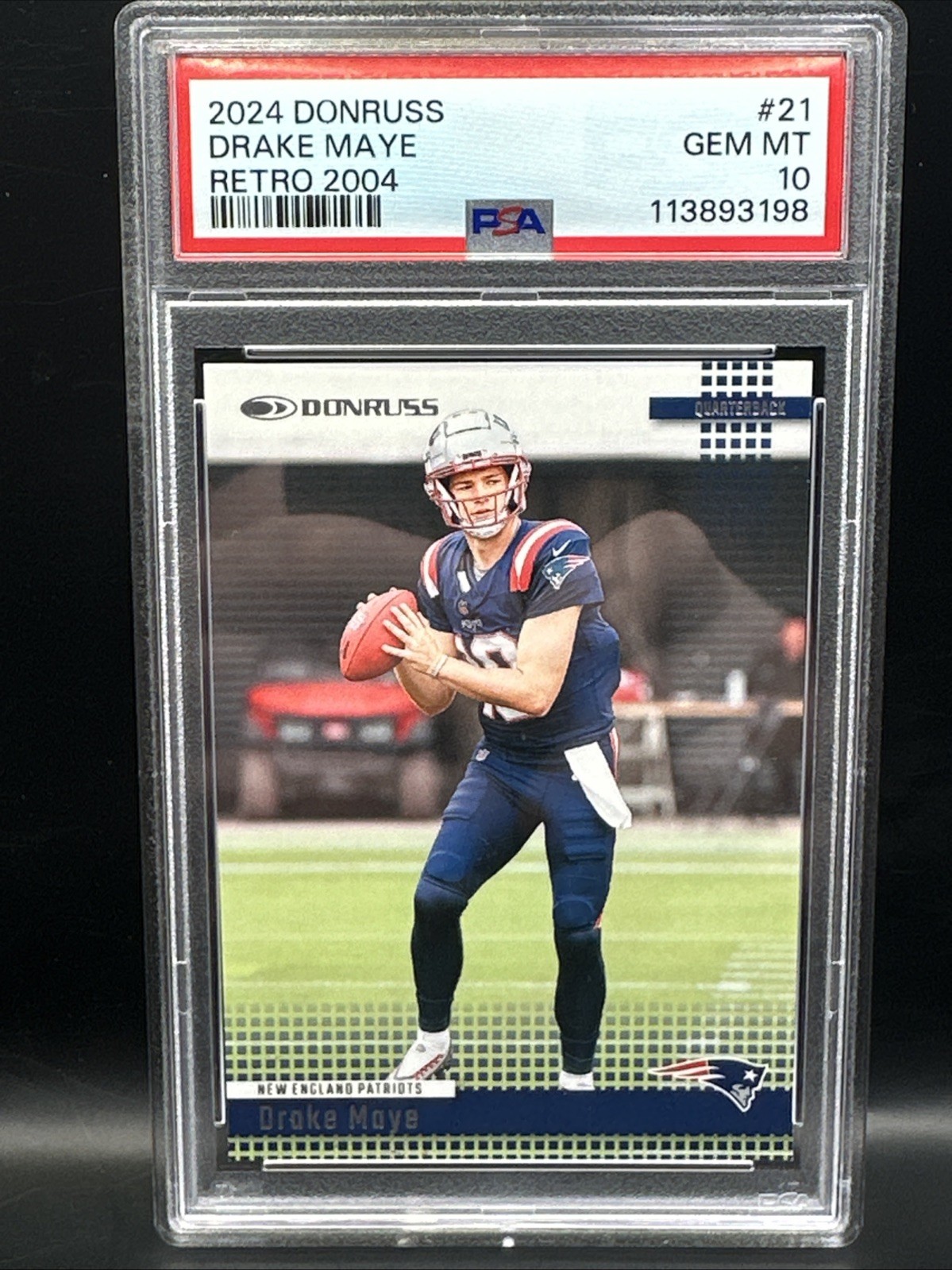 Drake Maye Panini Donruss Retro 2004 #21 Base