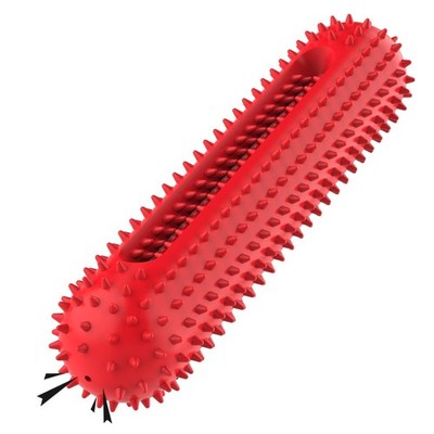 Dog Squeaky Toys for Aggressive Chewers, Tough Toothbrush Dog Chew Toy, Nearl...