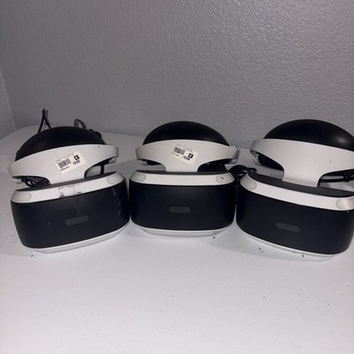 AS IS Lot of 3 Sony PlayStation VR PS4 VR Headset ONLY UNTESTED FOR PARTS REPAIR