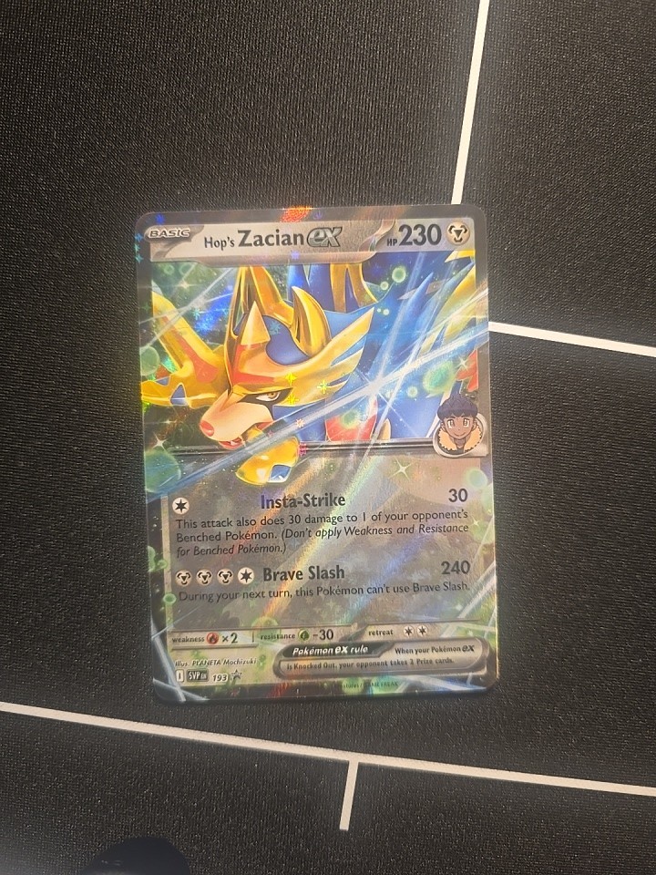 HOP'S ZACIAN EX SVP193 BLACK STAR PROMOS POKEMON TCG: SCARLET & VIOLET HOLO NM
