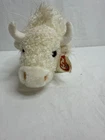 TY BRAND Beanie Buddy 2000 Vtg   White Buffalo Plush  12" ROAM  Soft Fluffy
