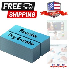 Dry Erase Magnetic Labels 0.5" x 2" 50 Packs Blank Writable Magnet Stickers R...