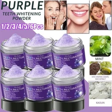 Purple Teeth Restoration Mineral Powder,Mineral Tooth Powder,Dental Restoration