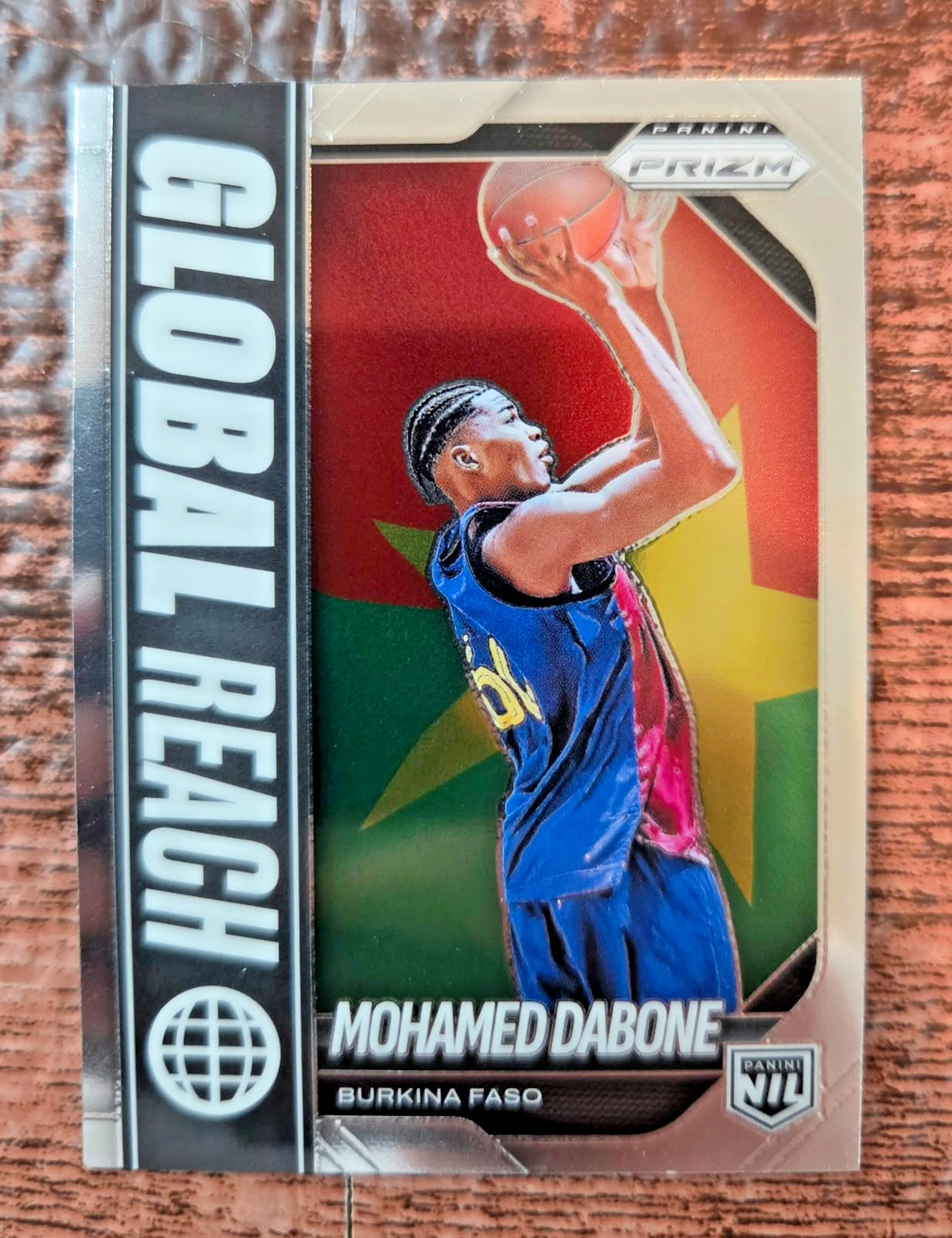 Mohammed Dabone 2025-26 Panini Silver Prizm Global Reach NIL #25 Burkina Faso