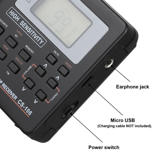 Portable Digital Radio LCD Display FM/AM/SW/MW Full Frequency Band Receiver - Picture 5 of 12