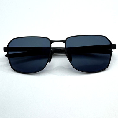 Prada Linea Rossa Sunglasses SPS54W DG0-05U Black Rectangle Frame 57mm Authentic