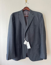 NWT J Press Mens 3/2 Roll Solid Gray Peppin M...