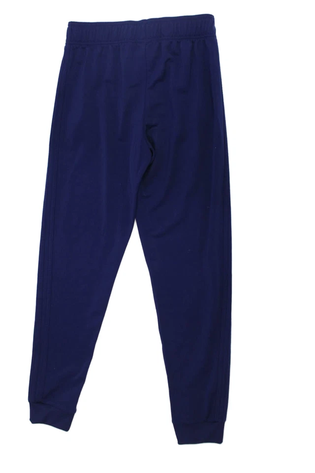 Adidas Boys Elastic Drawstring Waist Straight Leg Sweatpants Navy Blue Size L - Image 2 of 4