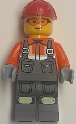 Lego City - Minifigure - Construction  Worker - Male - cty1862