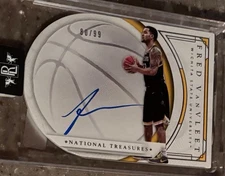 2016-17 Panini National Treasures Collegiate Rookie Auto Fred VanVleet /99
