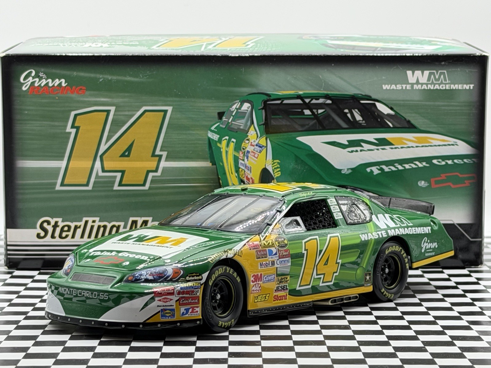 2007 Sterling Marlin Waste Management WM GREEN Ginn GM DEALERS Action 1/24