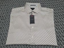 NEW Ted Baker London SOREN TED PRINT OXFORD Tan Button-up L/S Shirt SZ Large