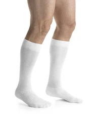 Jobst Activewear Compression Socks 20-30 Mmhg, Knee High, Closed Toe, Cool White