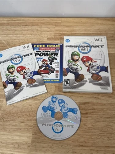 Mario Kart Wii (Nintendo, 2008) CIB Complete w/ Manual - Tested & Working