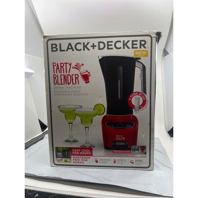 Black+Decker Party Blender Drink Machine Red 2L 72oz BL4001R New Open Box