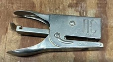 Neva-Clog NC J-30 Hand Held Stapler Made in USA Heavy Duty Stainless Vintage