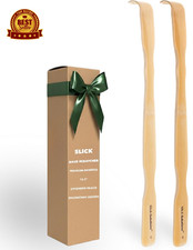 Slick- Bamboo Back Scratcher, 16.5 , 2 Pack, Wooden Back Scratcher Long Handle f