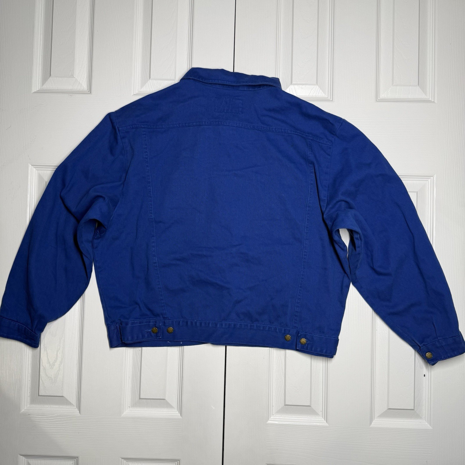 rustler authentic outerwear denim jacket blue cot… - image 9