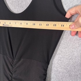 Mesh Ruched Bodysuit Jumpsuit Small Catsuit Scrunched Leg Dance All Night Sexy