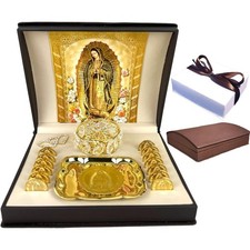 Arras de boda catolica with our virgen of Guadalupe in a premium gift box made