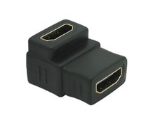 HDMI Female Type A to 90 Degree Bend HDMI Female Type A Adapter
