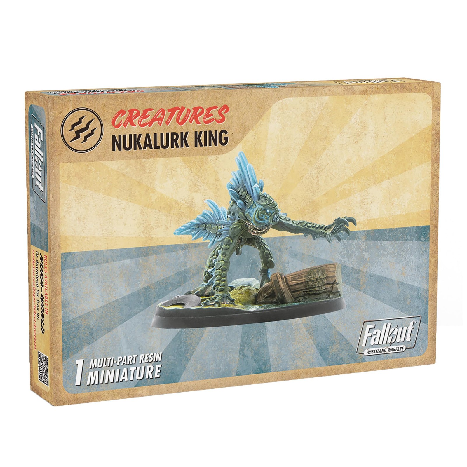 Fallout: Wasteland Warfare Creatures - Nukalurk King - RPG Unpainted Resin Figur