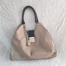 CARLOS SANTANA Luna Tote Shoulder Bag Large Purse Nude Black