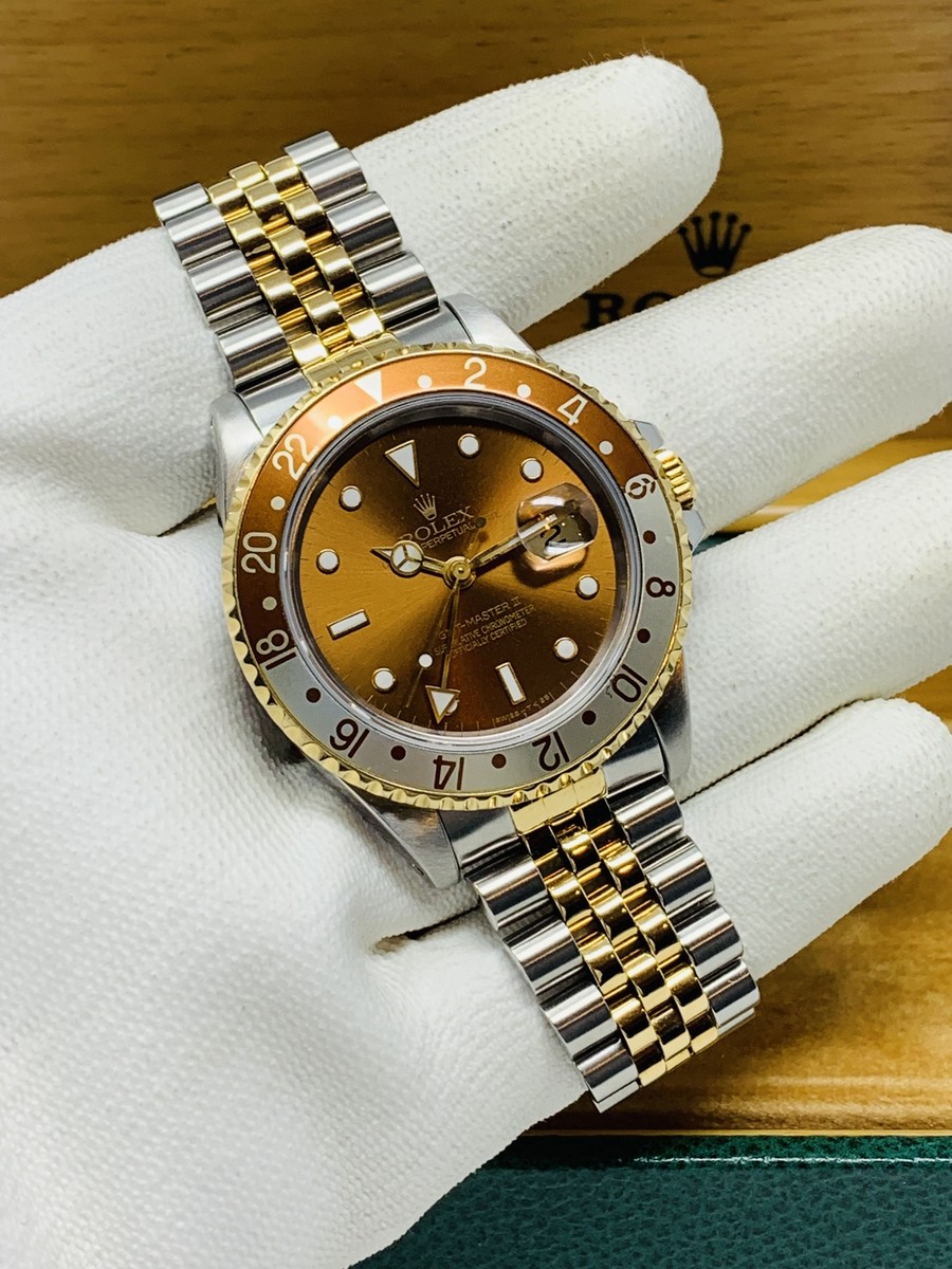 Rolex GMT- MASTER II Root Beer 16713 | eBay