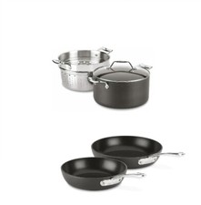 Multipentola antiaderente 7 qt All-Clad Essentials con inserto e set di padelle