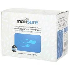  ManSure Men's Reproductive Health Ayurvedic Supplement - 1 Box (100 capsules) b