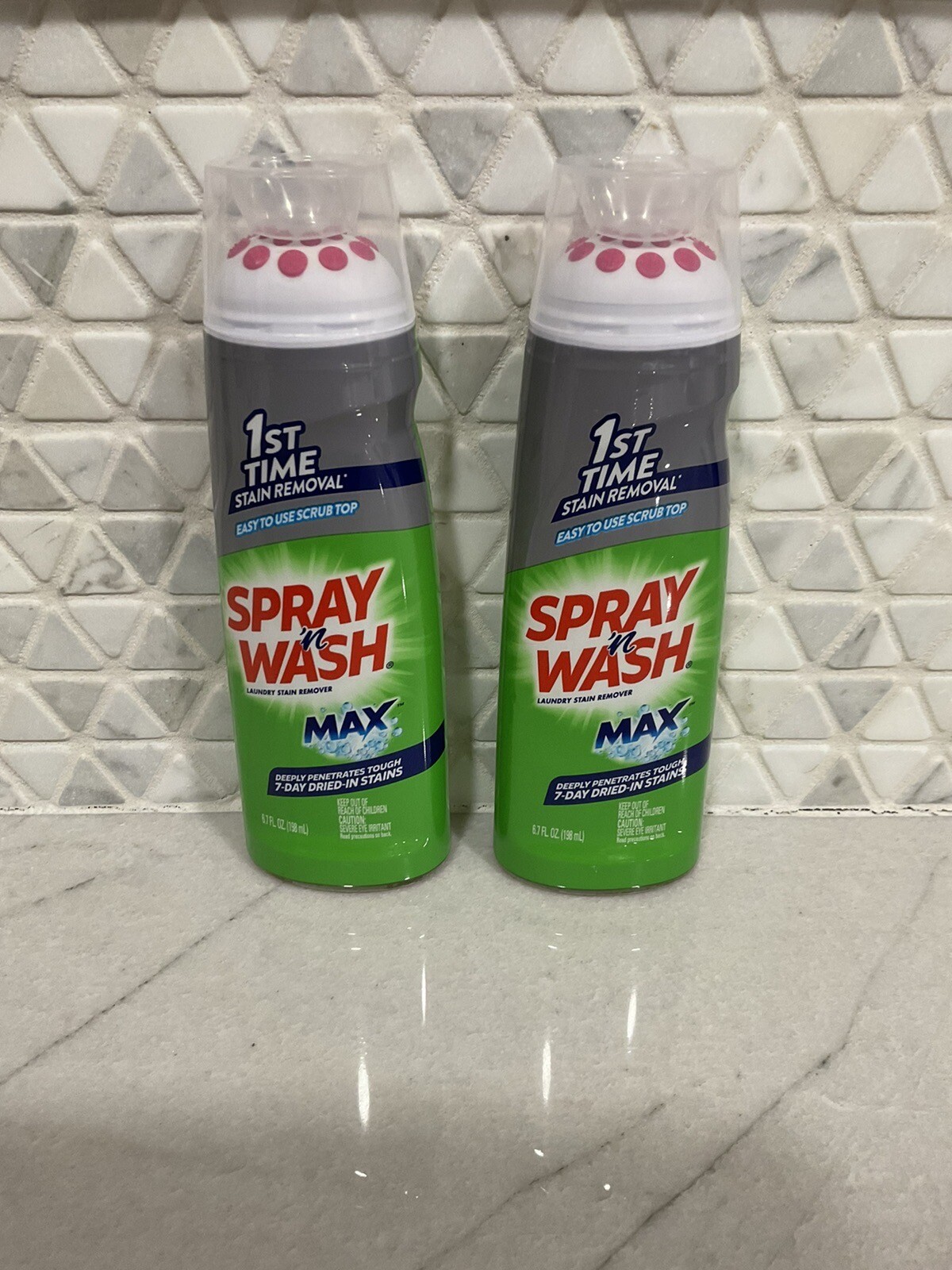 (2) Spray n Wash Max Laundry Stain Remover Gel Stick with Easy to Use
