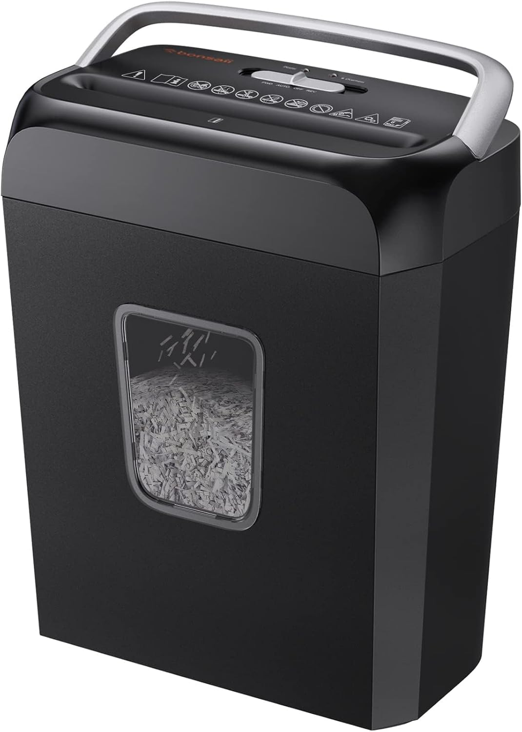 Paper Shredder, 5-6 Sheet Crosscut Shredder for Home Use, 3.4 Gals Wastebasket-image