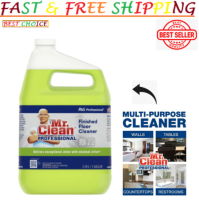 Mr. Clean Finished Floor Cleaner, Lemon Scent, One Gallon Bottle - Best Product.