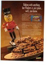 Planters Holiday Chocolate Nut Square Recipe Baking Vintage 1993 Print Ad