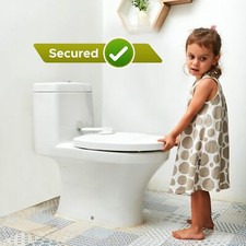 Baby Toilet Lock - Easy Install 3M Adhesive - Fits Most Toilets - Baby Proof Toi