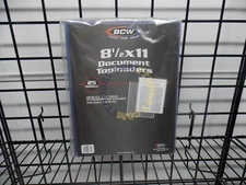 25 1 Pack BCW 8.5X11 Document Photograph Hard Sleeves Toploader 1-TLCH-8.5X11