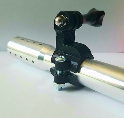 Paintball Barrel Mount for GoPro / 22mm with 2 Mounting Bolts