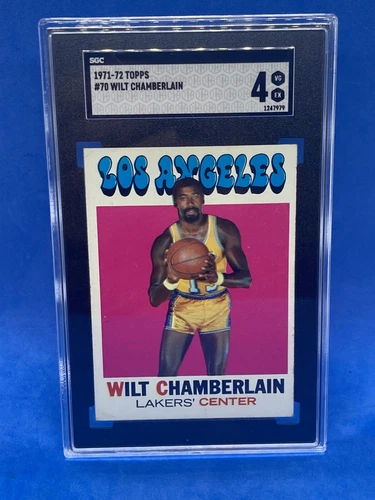 1971 Topps basketball Card #70 Wilt Chamberlain (HOF) SGC 4 -Great Eye Appeal