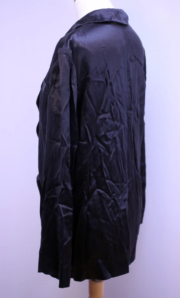 Issa London Damas Negro Seda Blazer-US 8/EU 40-UK 12-Nuevo con etiquetas-años 2000 Foto 4 de 4