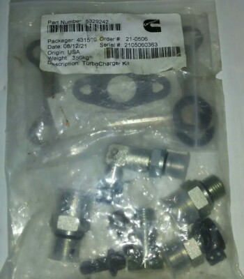 CUMMINS TURBOCHARGER KIT 5329242, GENUINE, NEW, FREE SHIPPING
