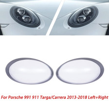 For Porsche 991911 Targacarrera 2013-2018 Pair Headlight Lens Cover Leftright