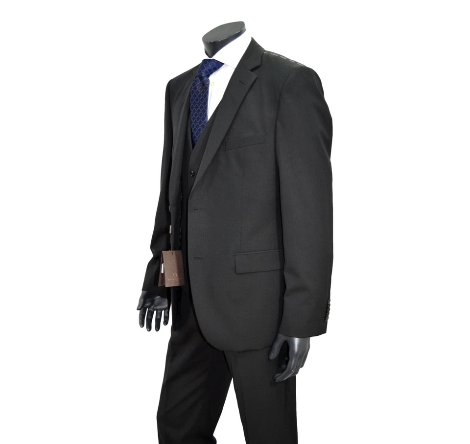 HUGO BOSS Selección Traje Hombre Con Chaleco 50218162 Color Negro - Imagen 3 de 4