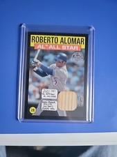 2021 TOPPS ROBERTO ALOMAR (1986) ALL-STAR BAT RELIC BLACK PARALLEL 155/199