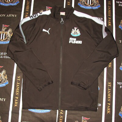 Newcastle United Football Training Jacket Top 2017 2018 Puma Size M - Main Image