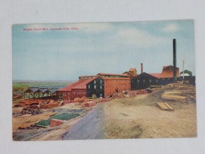 1910s Golden Cycle Mill Gold Rush Mining Colorado City CO Pueblo County Postcard