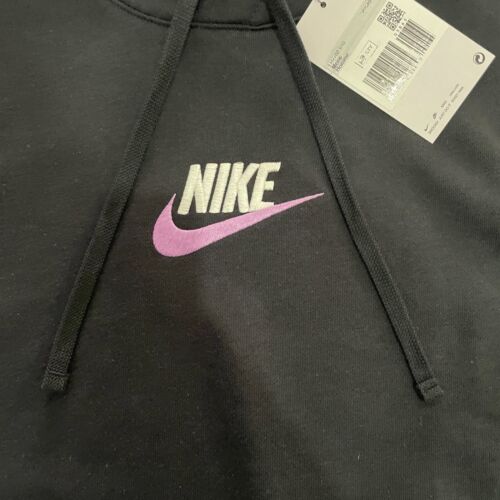 Nike Mens Pullover Hoodie Top Sweatshirt Black (XS) xsmall New - Picture 3 of 9